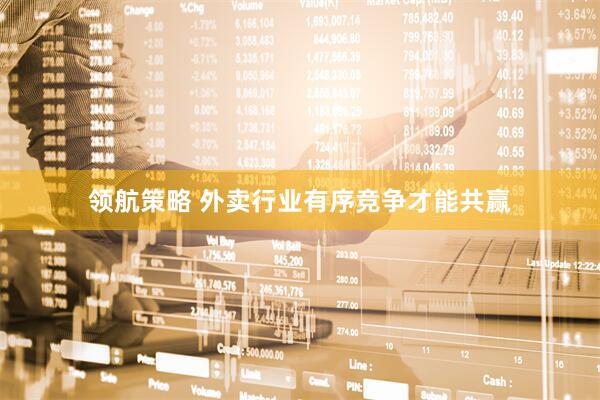 领航策略 外卖行业有序竞争才能共赢