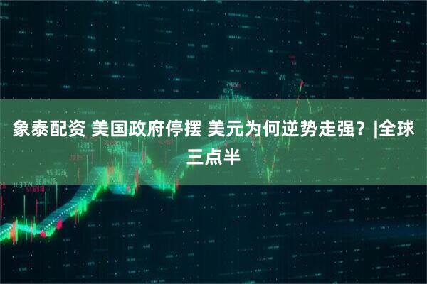 象泰配资 美国政府停摆 美元为何逆势走强？|全球三点半